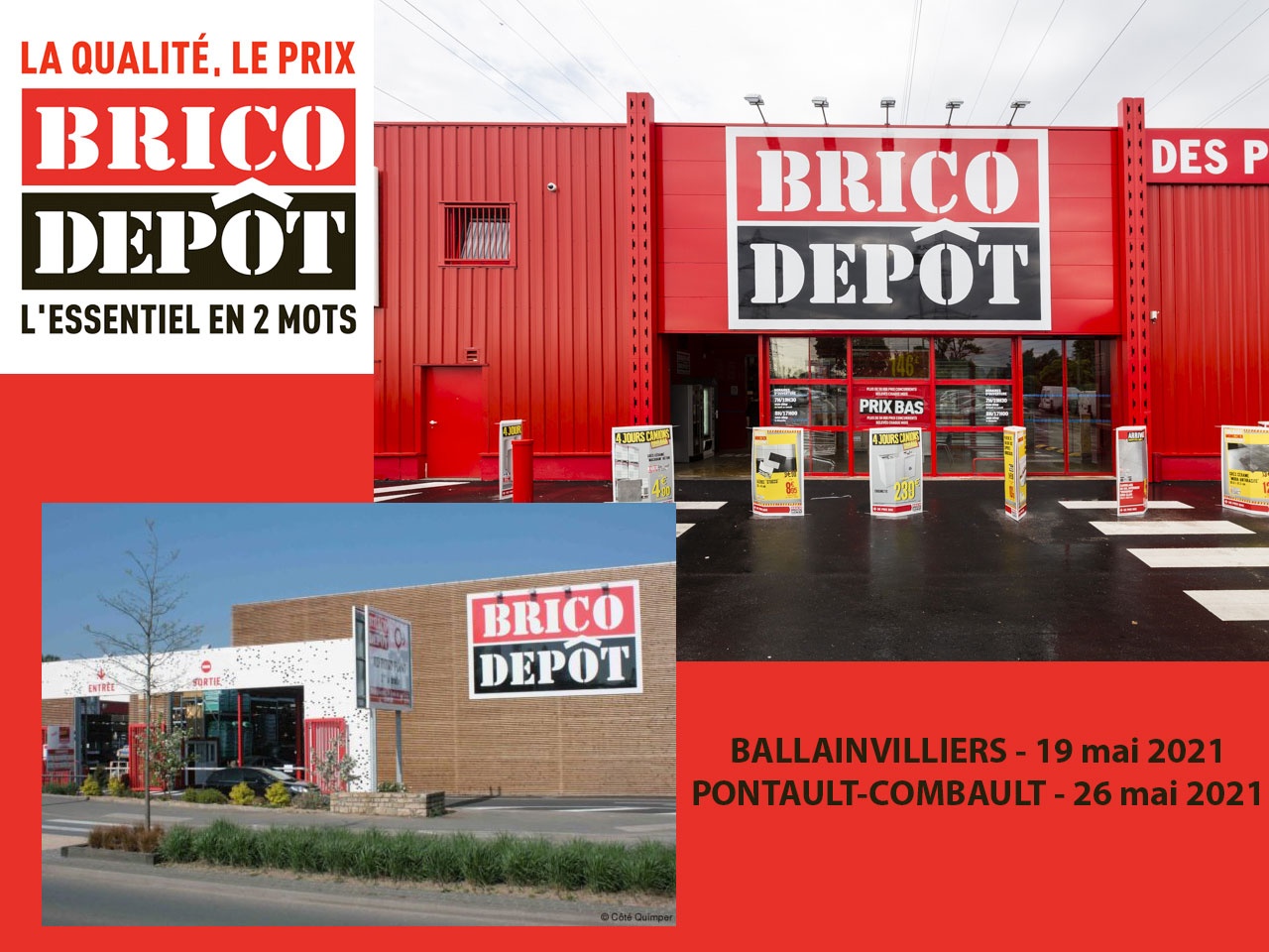 Brico Dépôt se renforce en Ile-de-France avec deux nouveaux dépôts à Ballainvilliers et Pontault-Combault