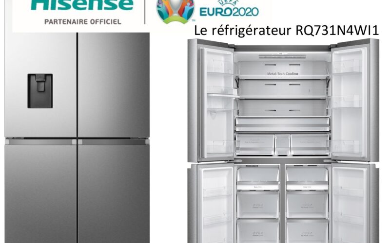HISENSE présente le réfrigérateur RQ731N4WI1 aux technologies qui simplifient le quotidien