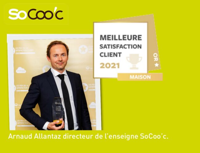 SoCoo’c remporte le prix d’Or  de la «Meilleure satisfaction client 2021» !