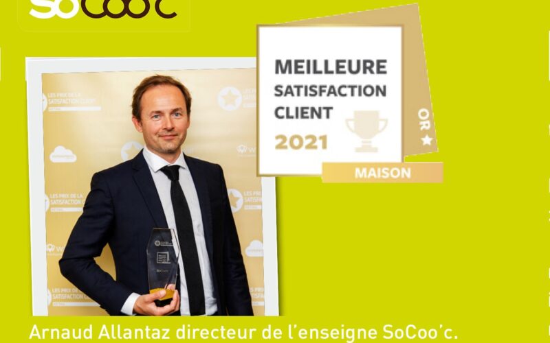 SoCoo’c remporte le prix d’Or  de la «Meilleure satisfaction client 2021» !
