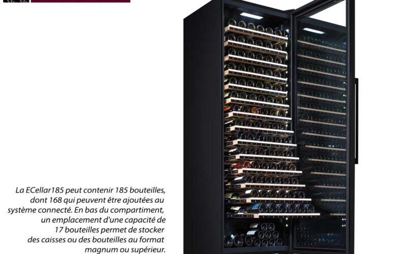Avec la ECellar185, La Sommelière pousse la connectivité jusqu’au bout