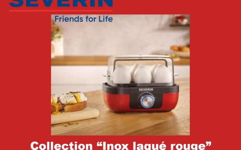 SEVERIN propose avec sa collection petit-déjeuner « Inox laqué rouge », l’une des couleurs les plus plébiscitées en cuisine !