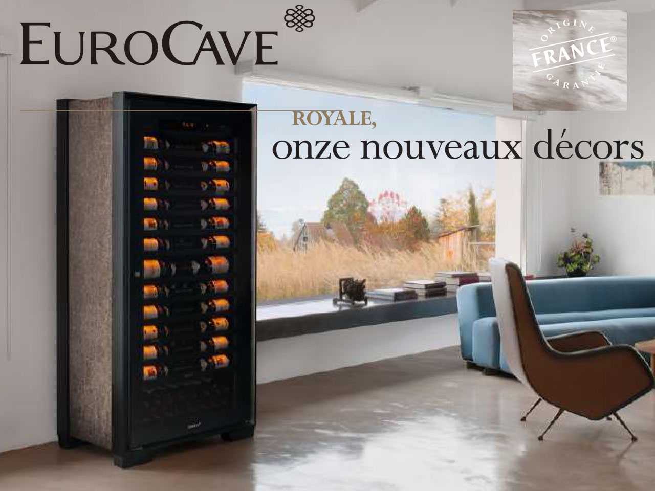 EuroCave propose désormais sa cave Royale en onze habillages de série.