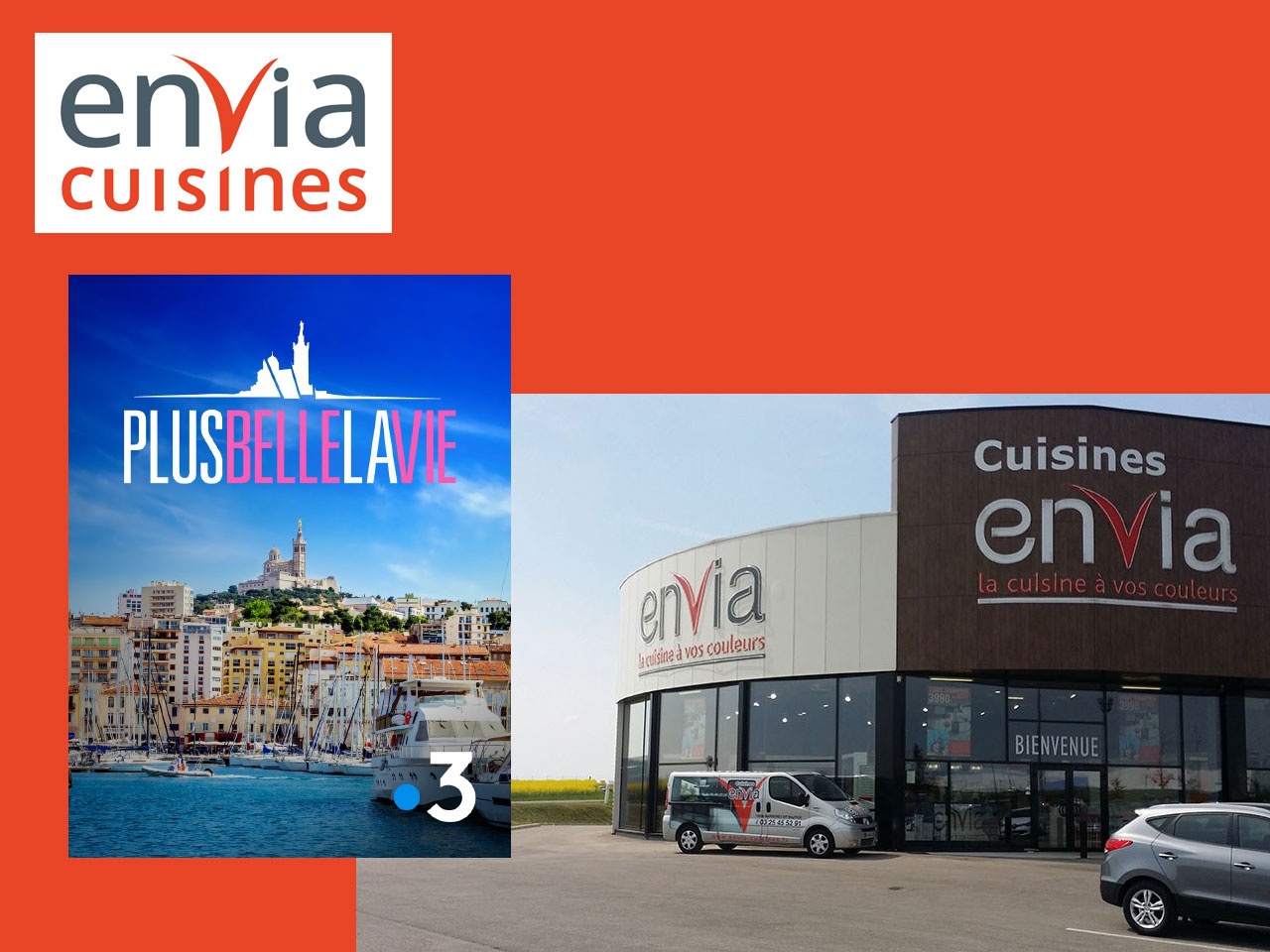 Envia Cuisines lance une campagne télé en partenariat avec « Plus belle la vie » sur France 3 TV