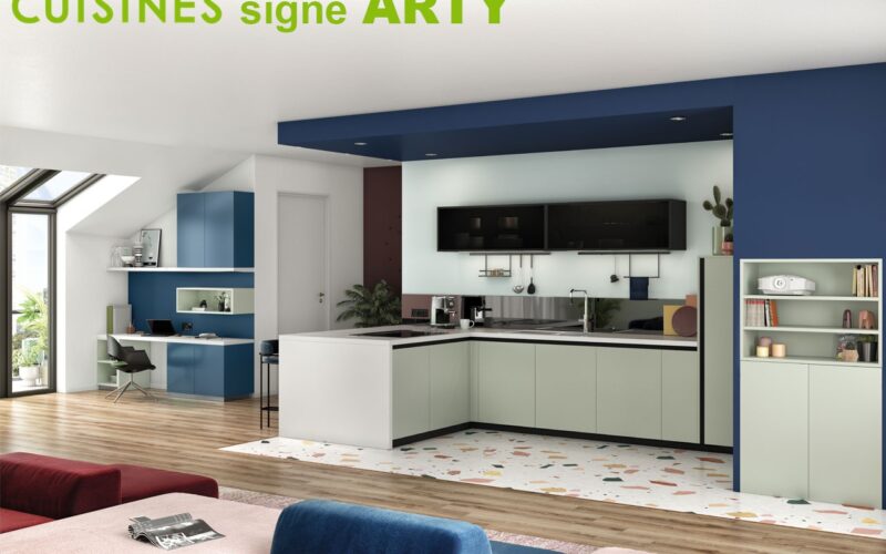 COMERA CUISINES signe la cuisine compacte et fonctionne, ARTY