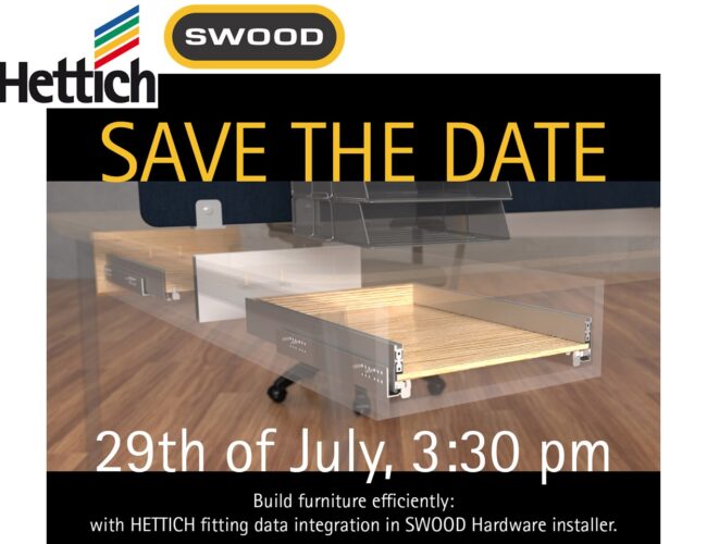 Hettich et SWOOD organisent le webinaire  : « Construire efficacement des meubles »