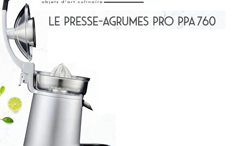 Riviera-et-Bar propose dans la gamme Health, le Presse-agrumes Pro PPA 760