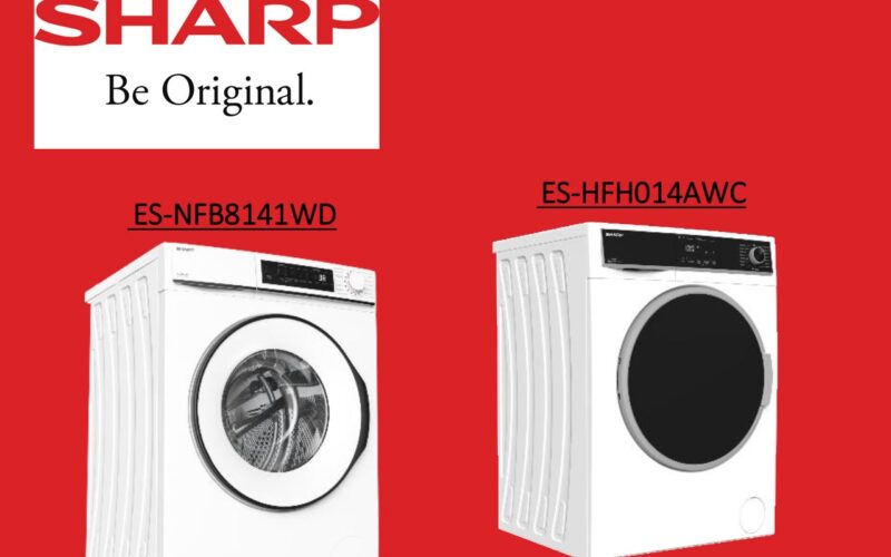 Sharp présente deux modèles de lave-linges !