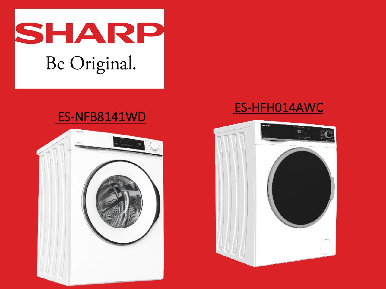 Sharp présente deux modèles de lave-linges !