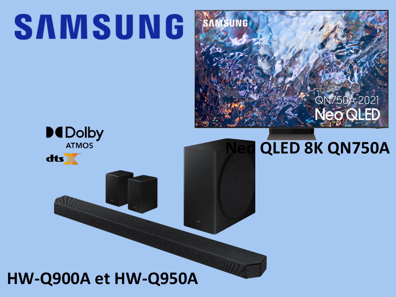 Samsung lance le Neo QLED 8K QN750A, et complète ses barres de son premium Q-Series 2021