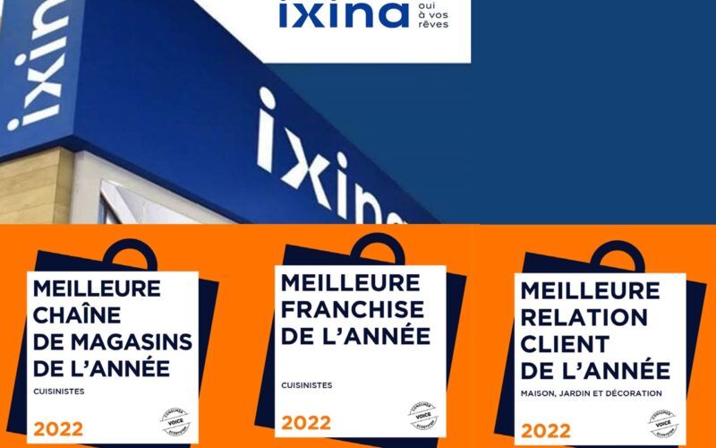 ixina, pour la 4e année consécutive, remporte le Trophée de « Meilleure Chaîne de Magasins » dans la catégorie Cuisiniste!