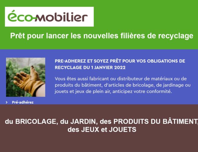 Eco-mobilier se lance dans les nouvelles filières : produits du bâtiment, bricolage et jardin, jeux et jouets