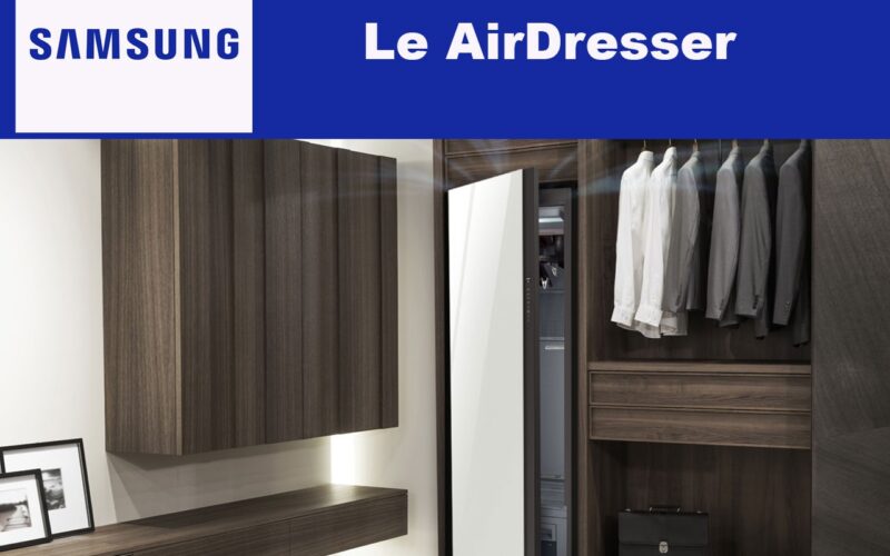 Samsung annonce l’arrivée en France de son AirDresser, conçu pour le soin du linge au quotidien