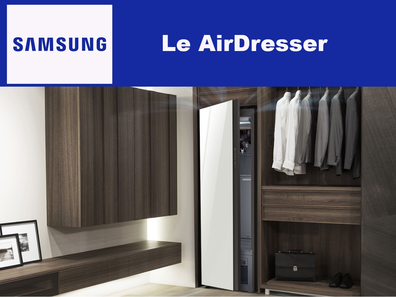 Samsung annonce l’arrivée en France de son AirDresser, conçu pour le soin du linge au quotidien