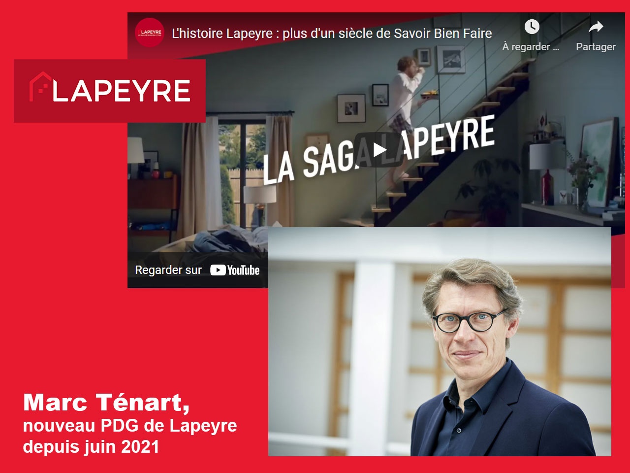 Lapeyre réalise sa meilleure progression depuis  2015 avec 686M€ de chiffre d’affaires (+14%) et présente  son nouveau plan stratégique 2025