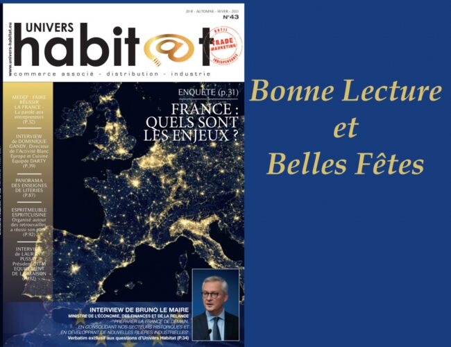 UNIVERS HABITAT vient de faire paraître son magazine Automne-Hiver 2021 N°43