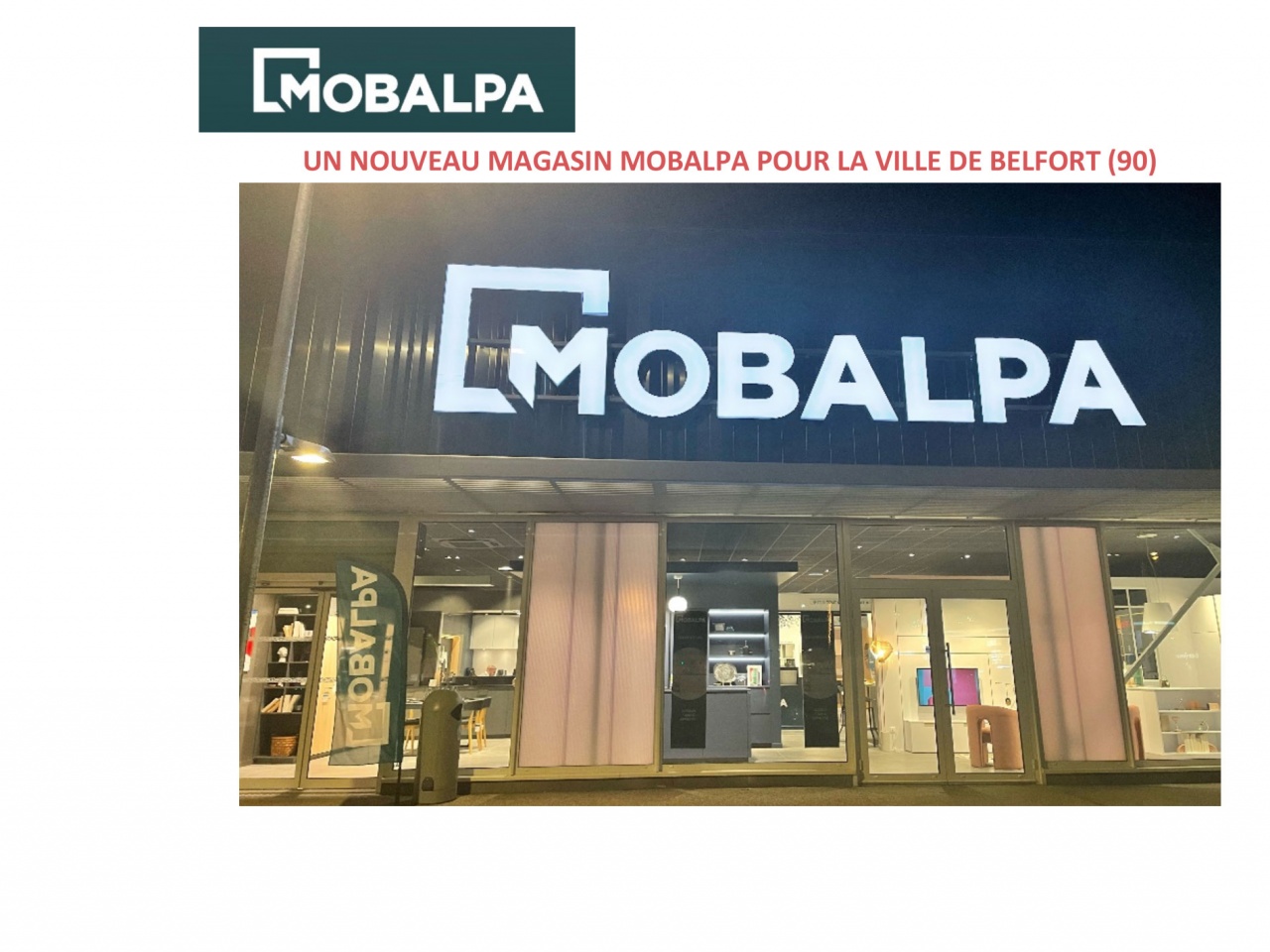 UN NOUVEAU MAGASIN MOBALPA POUR LA VILLE DE BELFORT (90)