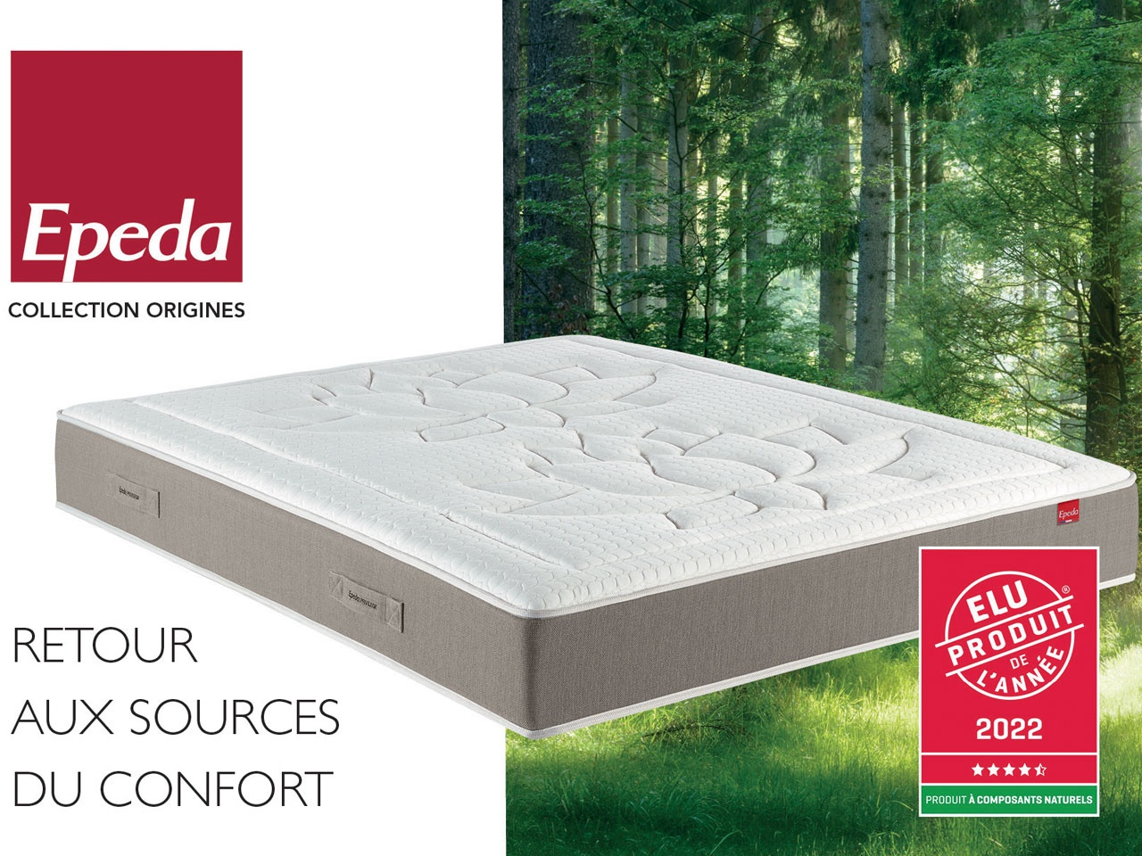 Epéda : les matelas de sa collection Origines, « Élu Produit de l’Année 2022 » !