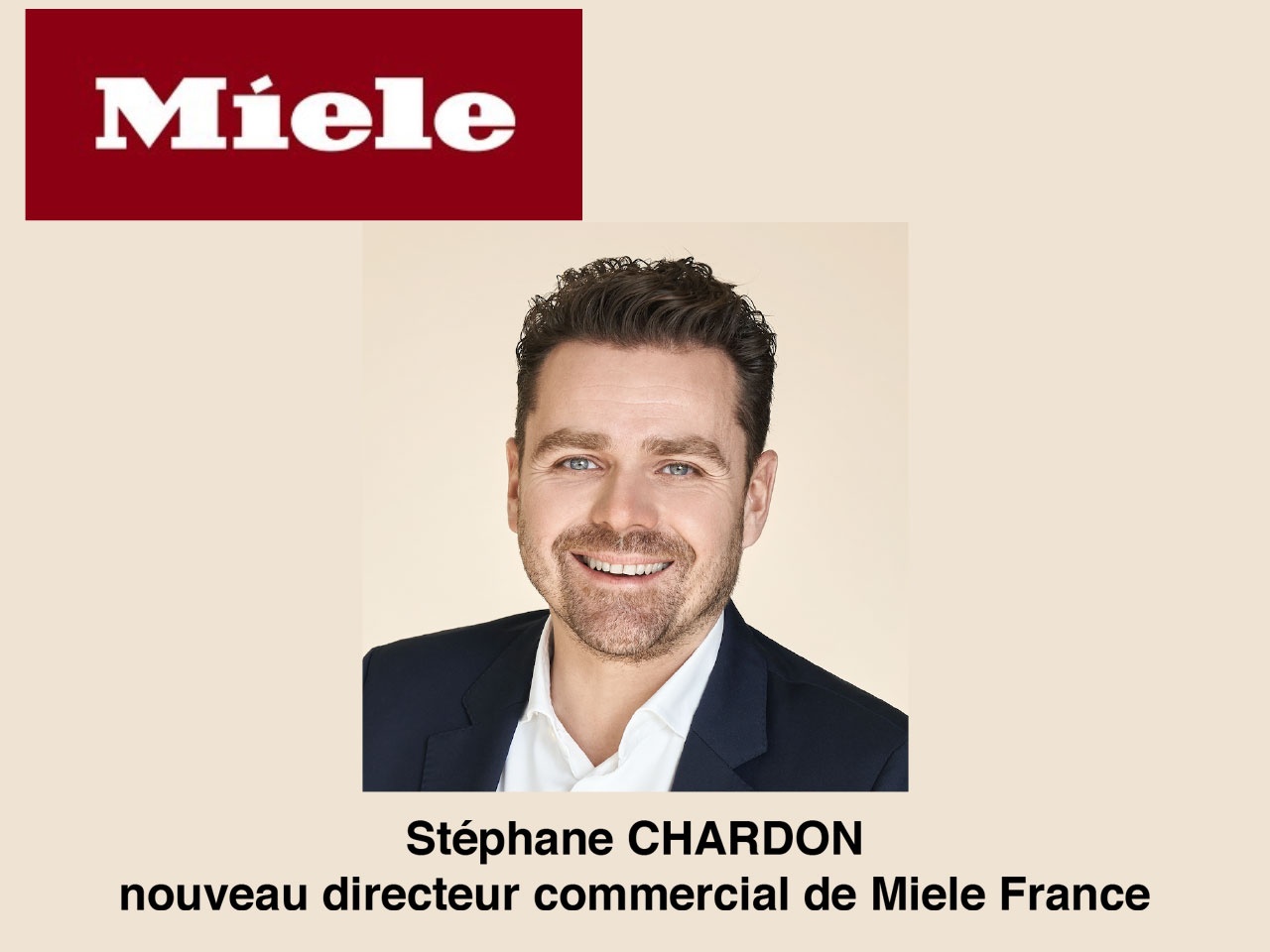 Miele France présente Stéphane Chardon, son nouveau Directeur Commercial