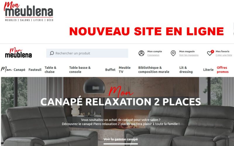 MEUBLENA : son nouveau site web en ligne !