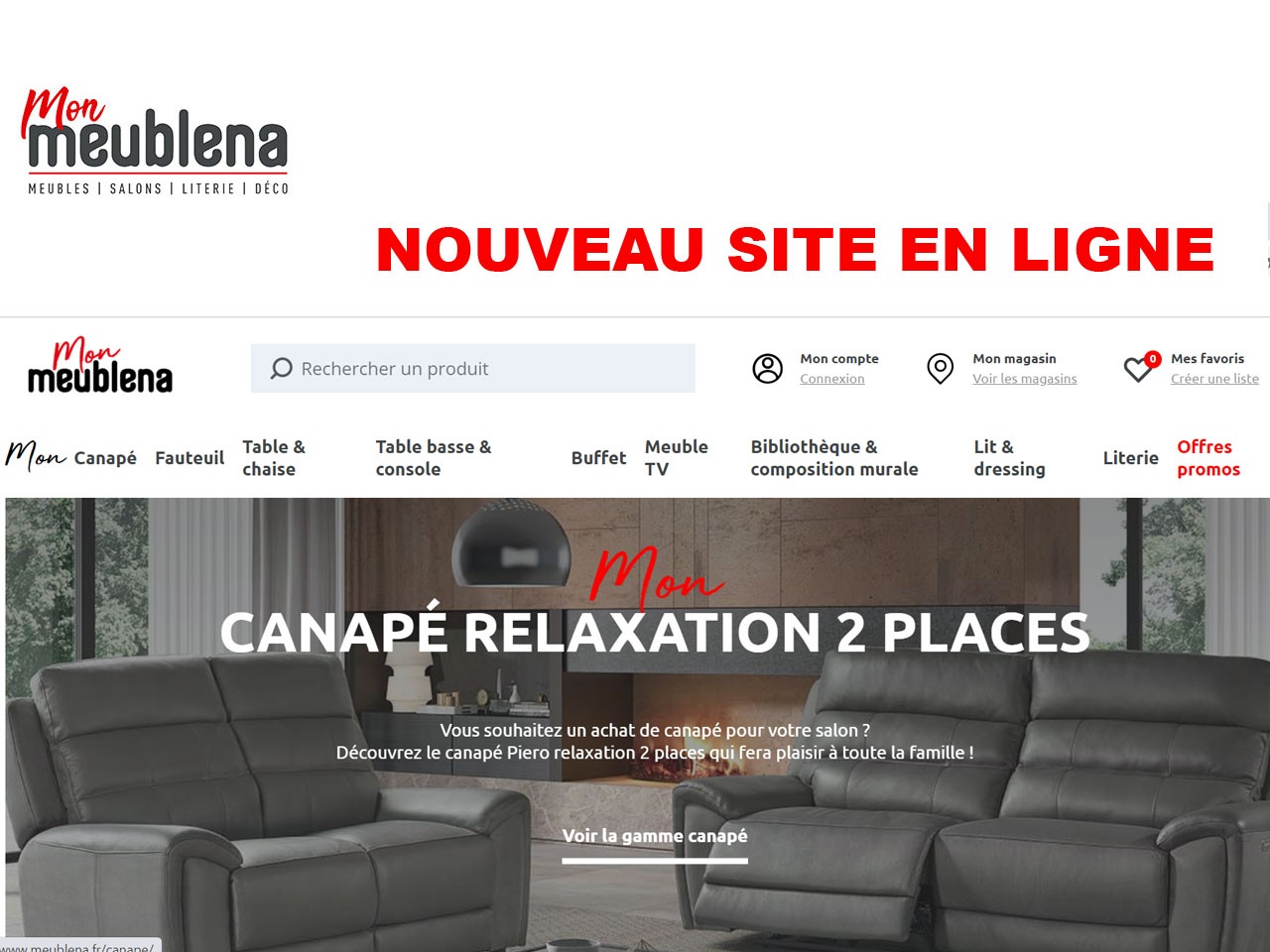 MEUBLENA : son nouveau site web en ligne !