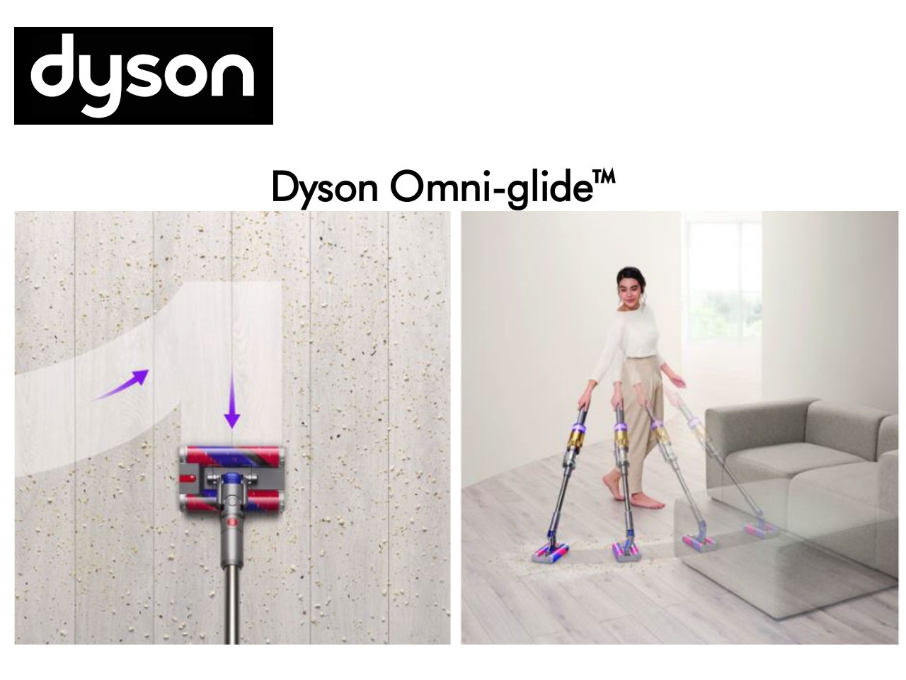 Dyson Omni-glide™ : le nouvel aspirateur-balais au tout nouveau format