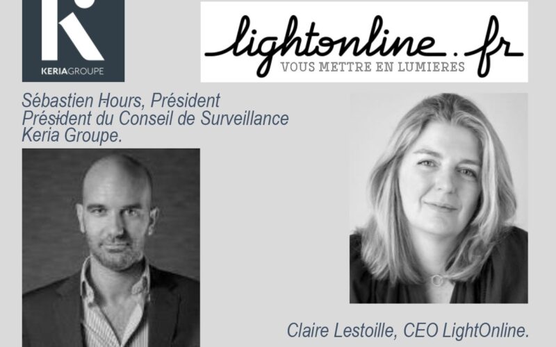 Le Groupe Keria a fait l’acquisition du site LightOnline, référence du luminaire premium en France