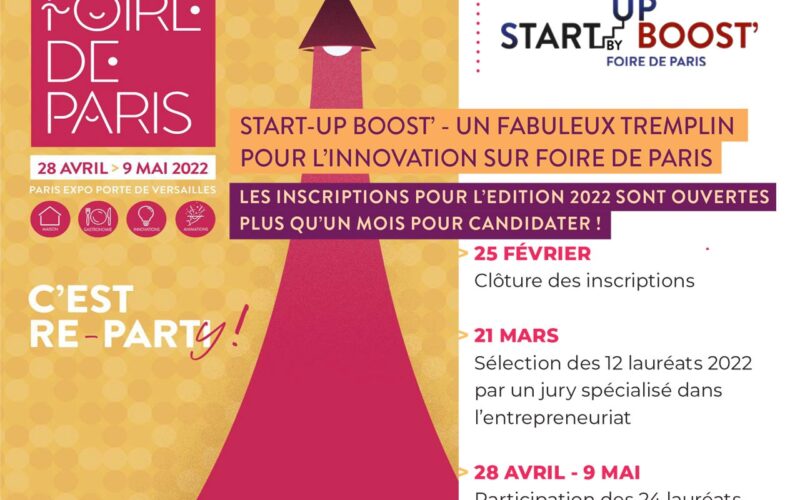 START-UP BOOST’ : UN FABULEUX TREMPLIN POUR L’INNOVATION SUR FOIRE DE PARIS