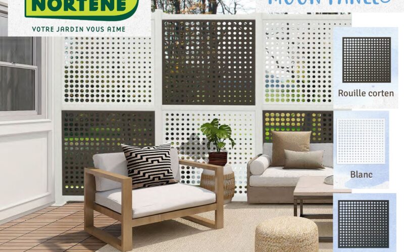 Nortene : panneaux de séparation personnalisés et design et bordures recyclées et recyclables !
