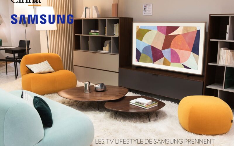 CINNA x SAMSUNG : LES TV LIFESTYLE DE SAMSUNG PRENNENT VIE DANS LES SHOWROOMS CINNA