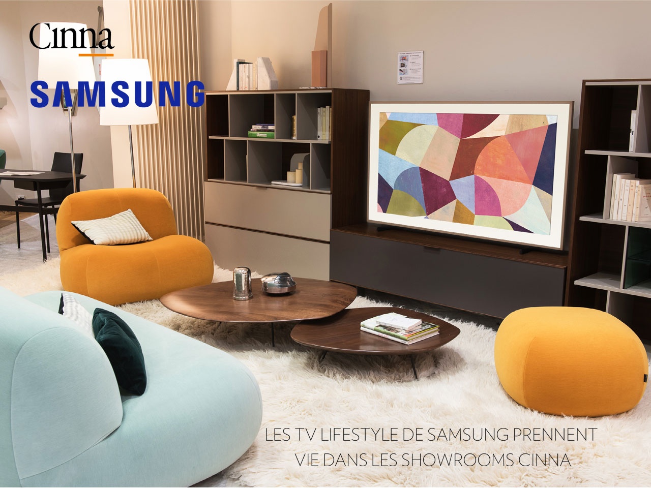 CINNA x SAMSUNG : LES TV LIFESTYLE DE SAMSUNG PRENNENT VIE DANS LES SHOWROOMS CINNA