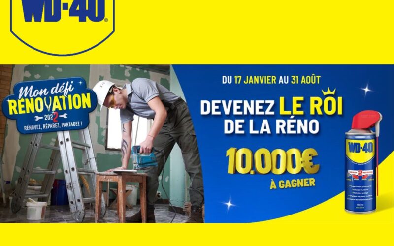 WD-40 lance la deuxième édition de  son jeu « Mon Défi Rénovation ».