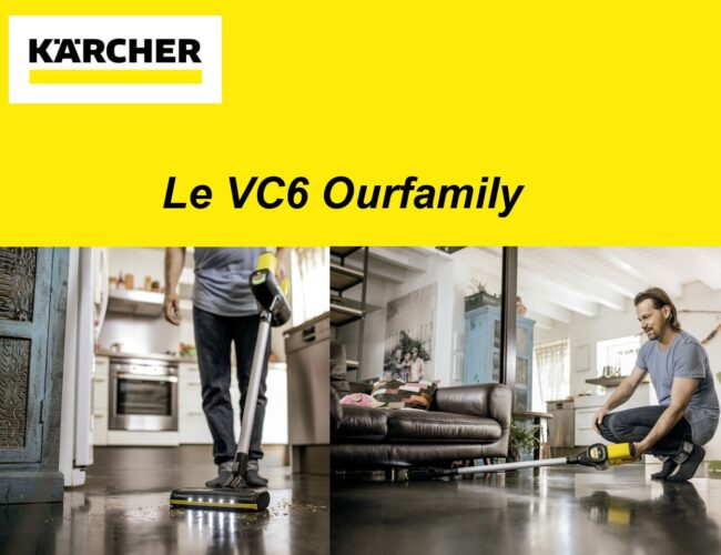 Kärcher présente le VC6 Ourfamily : un nouvel aspirateur balai compact et sans fil