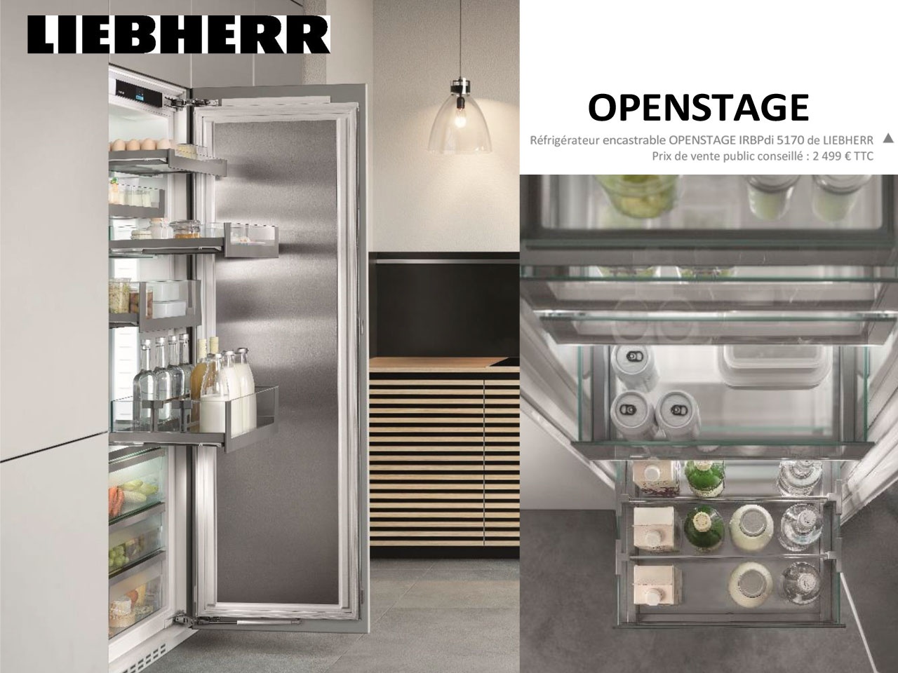 LIEBHERR présente son nouveau concept inédit de rangement OPENSTAGE