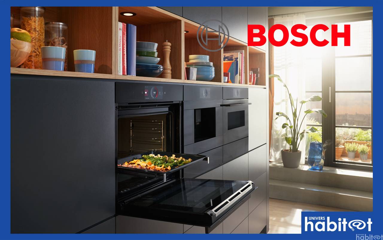 Table de cuisson avec hotte intégrée Bosch et fonction PerfectCook