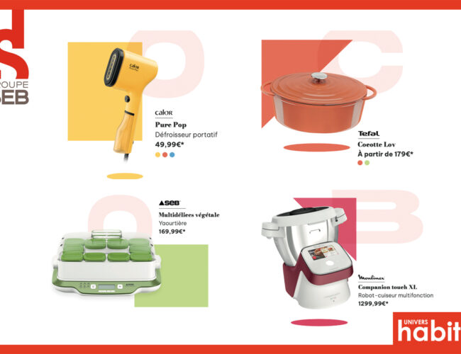 Des innovations hautes en couleur pour le groupe Seb !