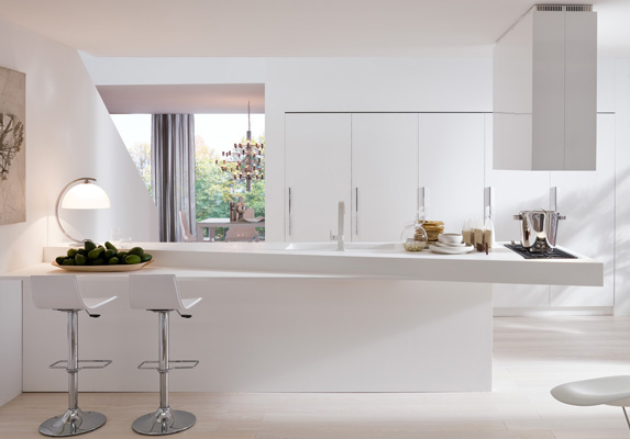 Leader Cucine une symphonie de blanc