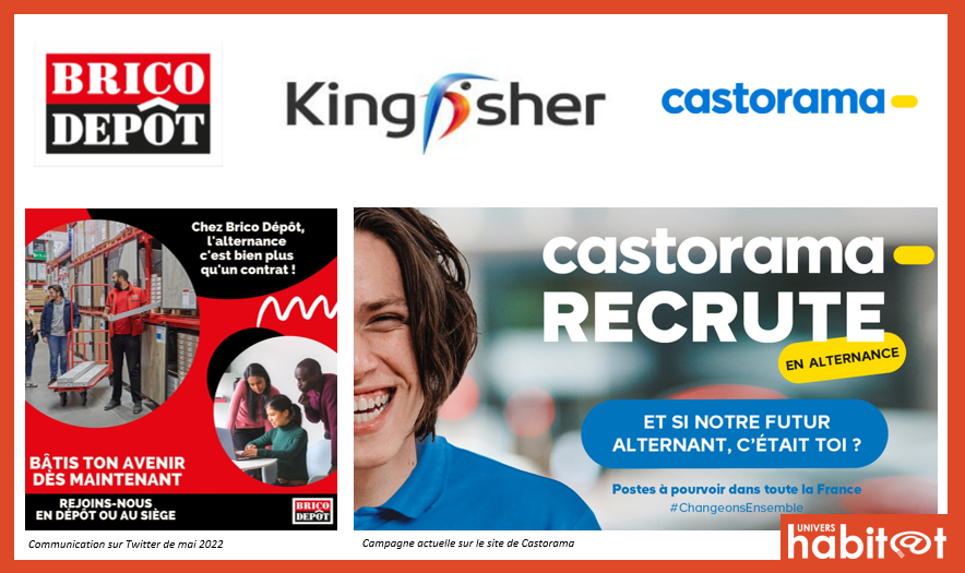 Castorama et Brico Dépôt recrutent 780 alternants