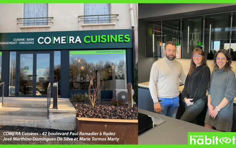 COMERA Cuisines annonce trois ouvertures à Rodez (12), Barentin-Roumare (76) et Gonfreville-L’Orcher (76)