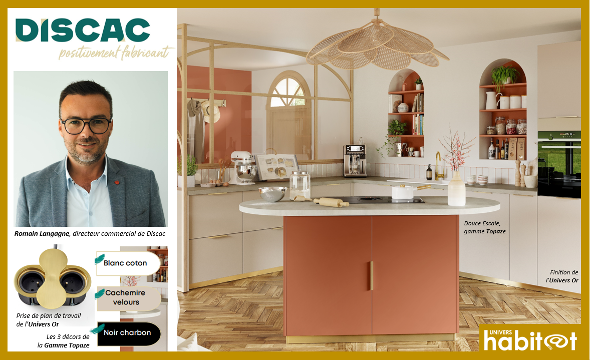 Discac dévoile 2 nouveautés « compétitives et esthétiques » issues de sa future Collection Cuisines