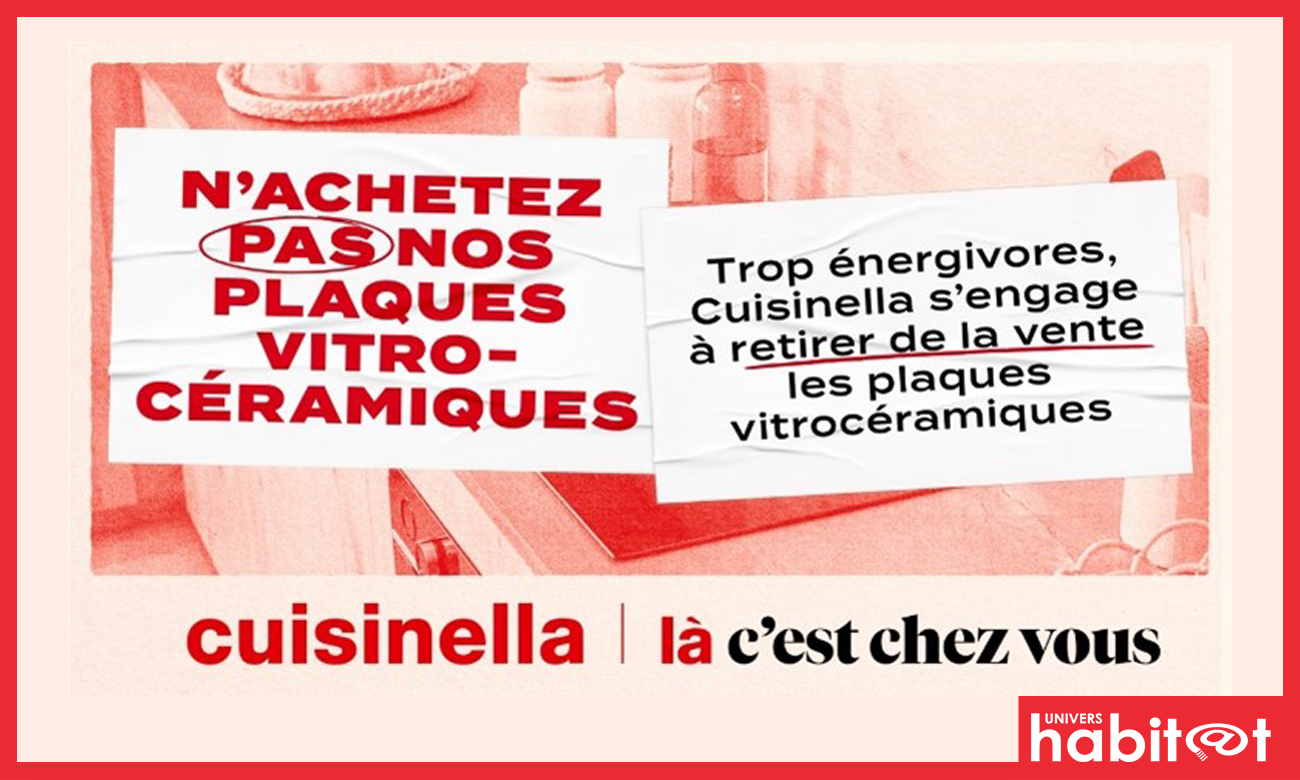 Pour l’environnement, Cuisinella s’engage à retirer de la vente les plaques vitrocéramiques