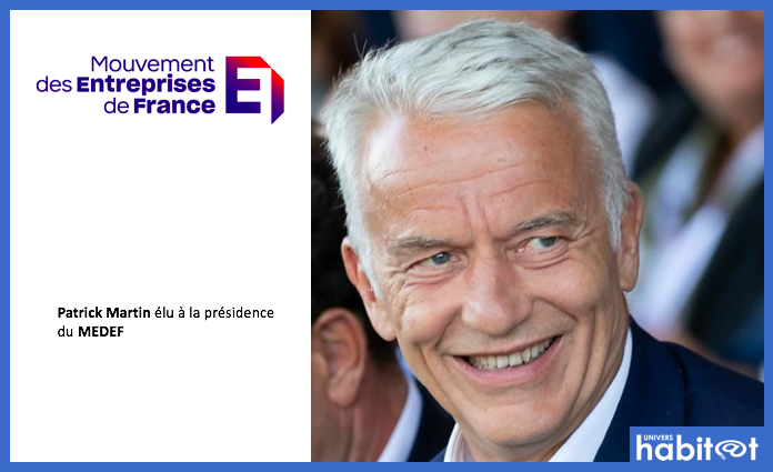 Patrick Martin élu à la présidence du MEDEF