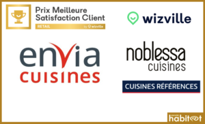 Cuisinistes : Envia Cuisines, Noblessa Cuisines et Cuisines Références lauréats du « Prix Meilleure Satisfaction Client Retail 2023 »