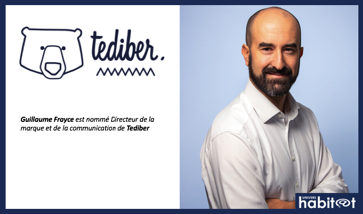 Guillaume Frayce, nouveau directeur de la marque et de la communication de Tediber