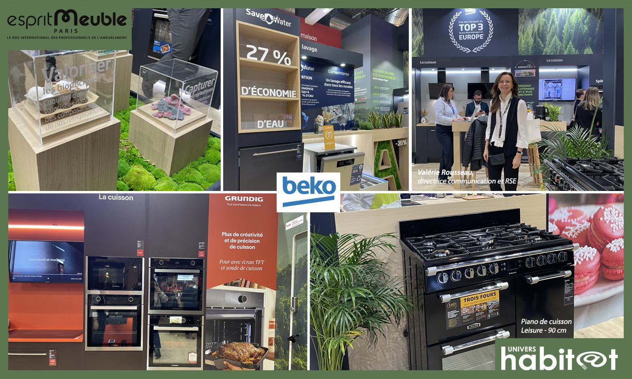 Avec ses 3 marques, Beko France présente une offre complète et progresse sur le marché de la cuisine et de l’encastrable [EspritMeuble 2023]