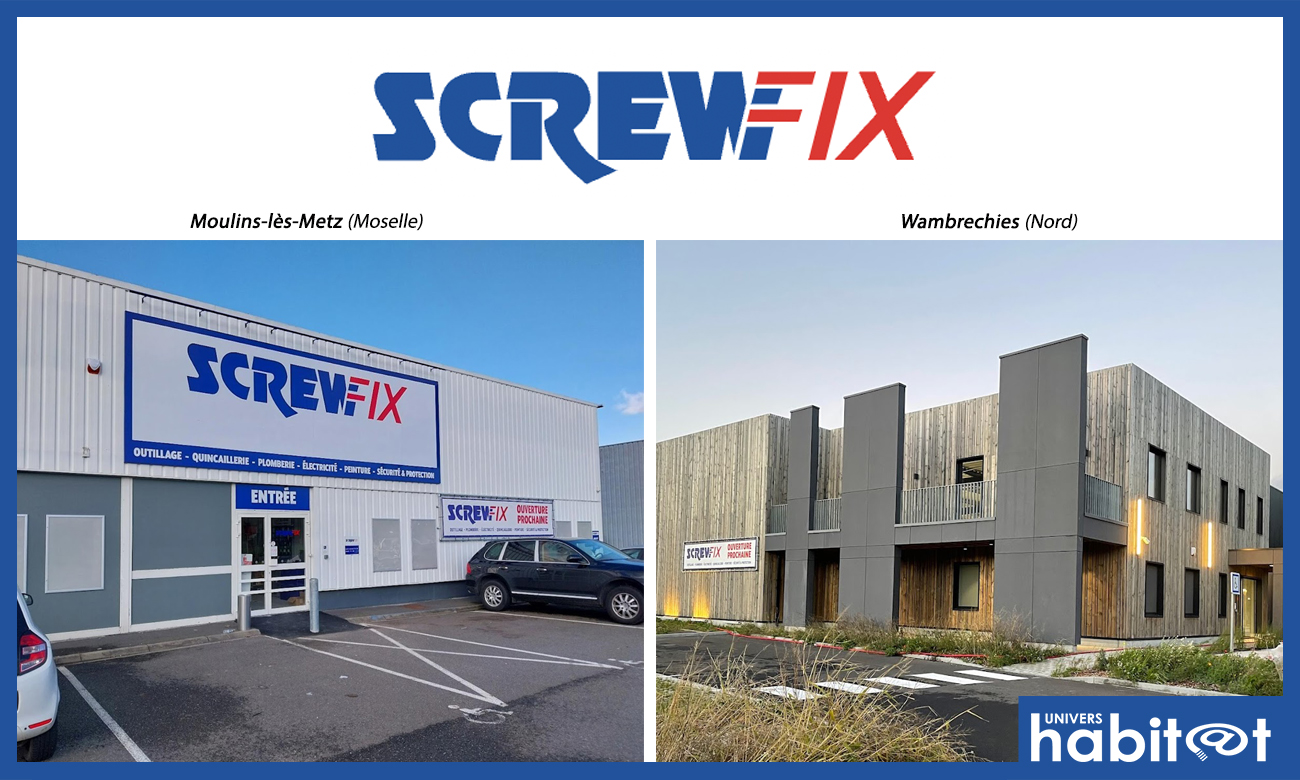 Screwfix accélère son déploiement en France en ouvrant 3 nouveaux magasins