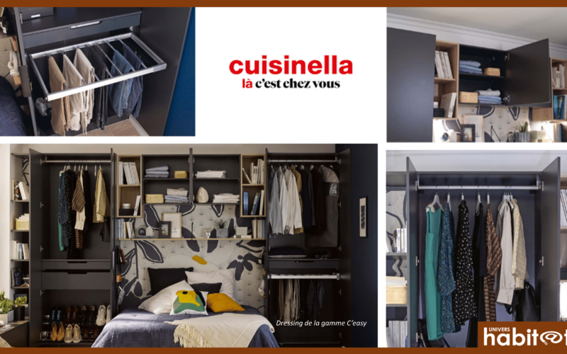 Cuisinella lance son nouveau dressing modulable C’easy