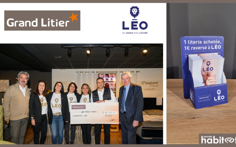 Grand Litier remet son premier chèque à l’association Léo