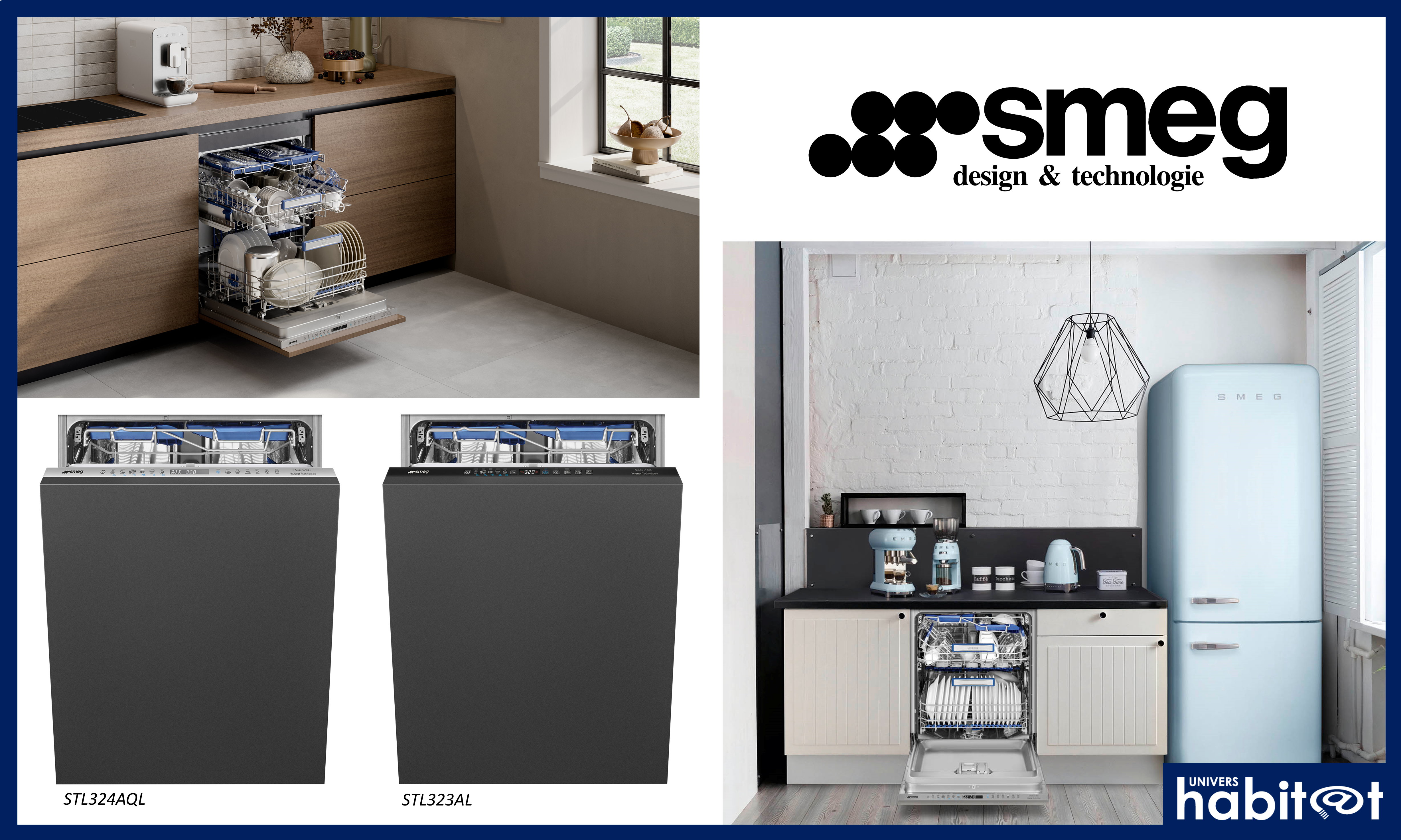 Smeg présente ses 2 nouveaux lave-vaisselle durables et économiques