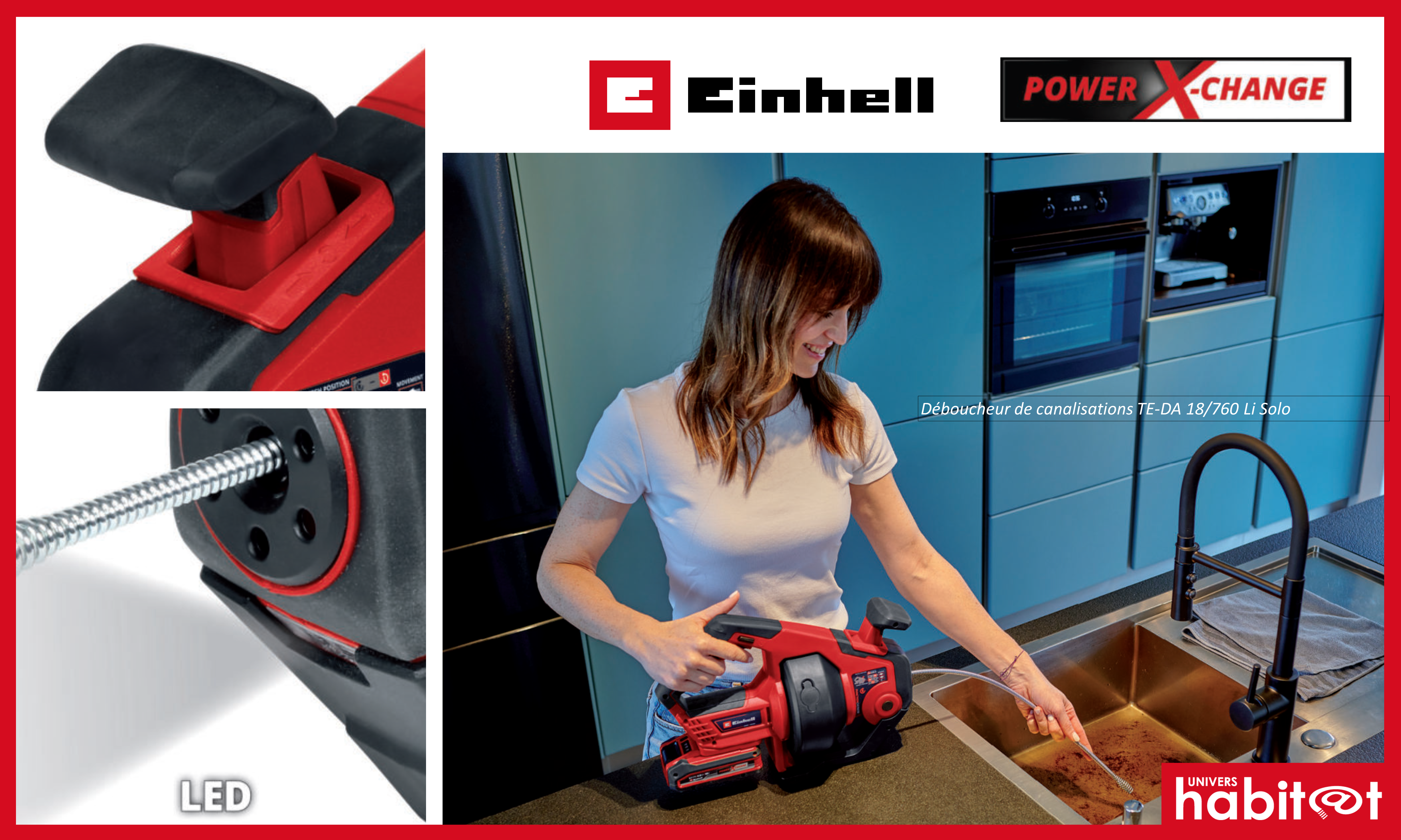 Einhell lance son nouveau déboucheur de canalisations